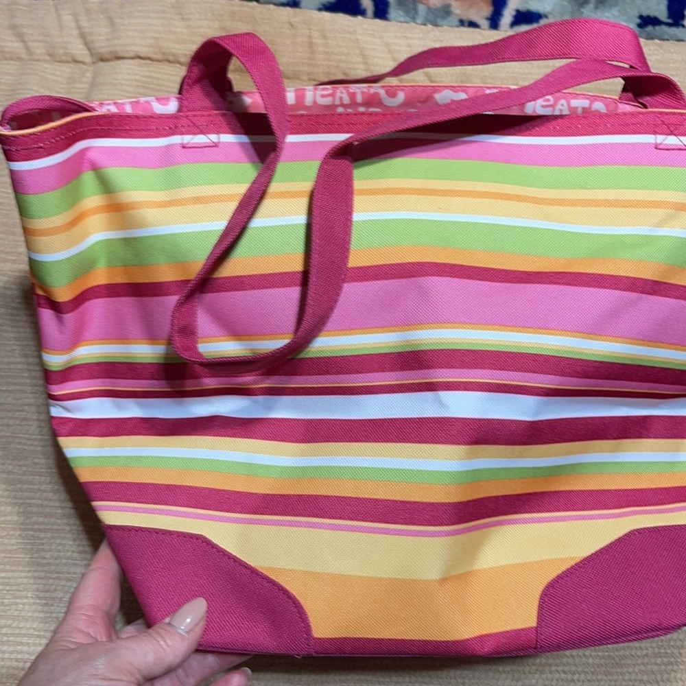 Lancôme Striped Tote/Beach Bag